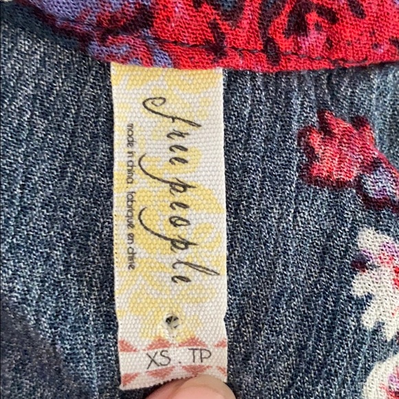 Free People Floral Jade Swing Tunic Dress - Picture 8 of 9